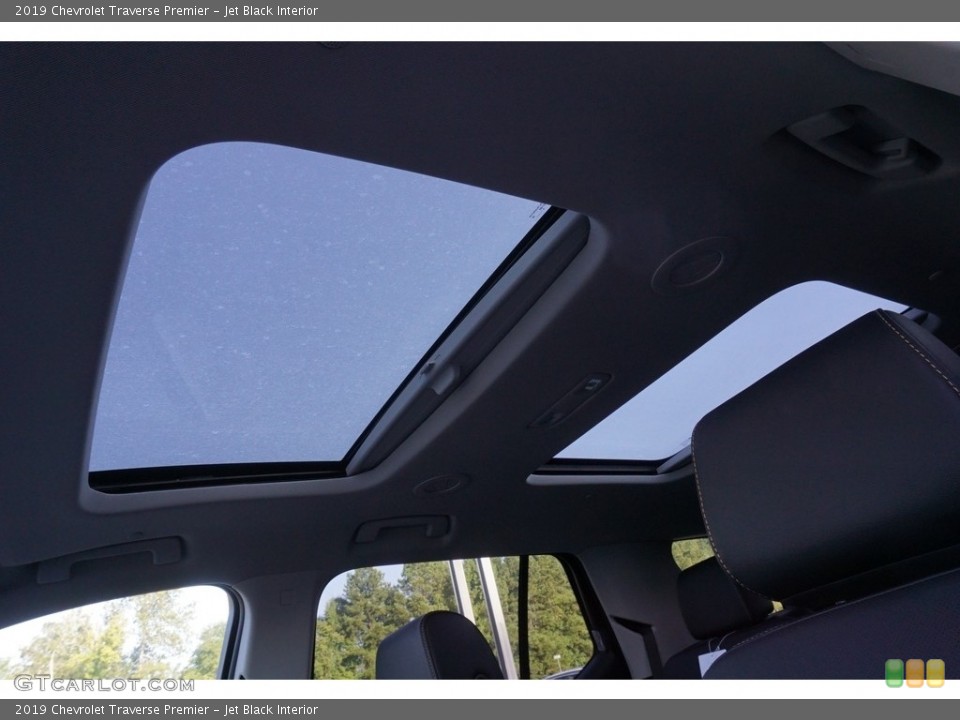 Jet Black Interior Sunroof for the 2019 Chevrolet Traverse Premier #129068470