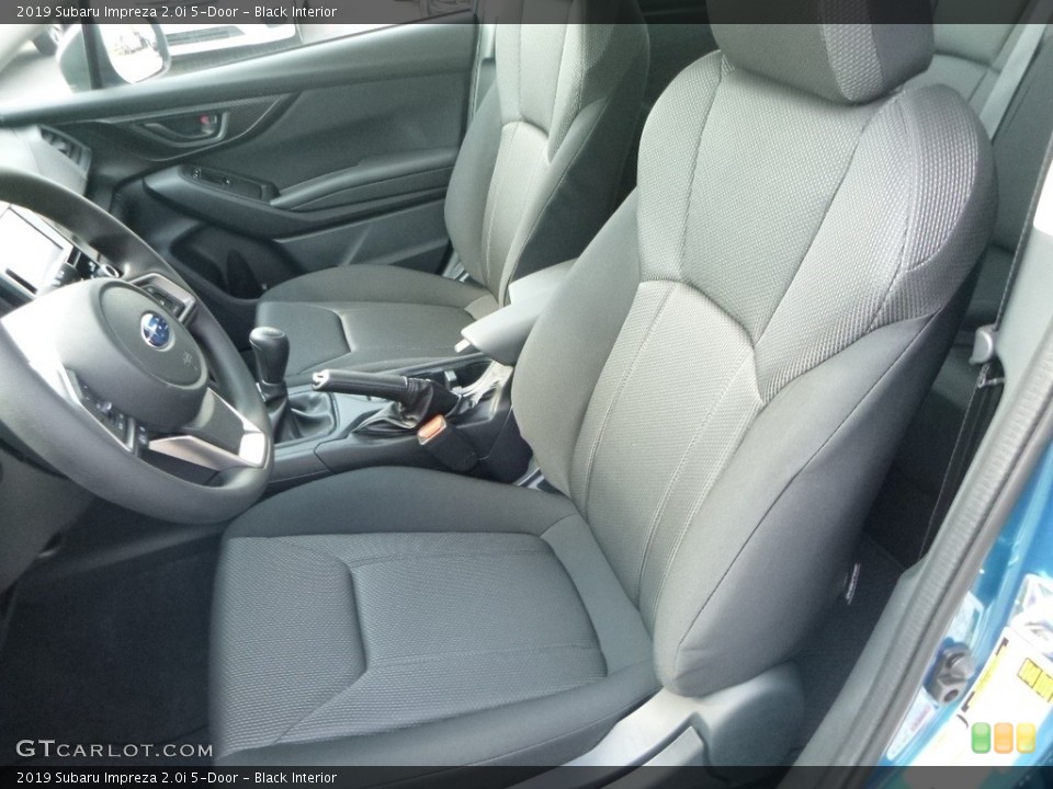 Black Interior Front Seat for the 2019 Subaru Impreza 2.0i 5-Door #129076656