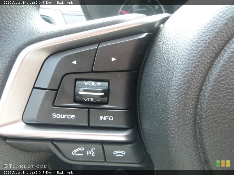 Black Interior Steering Wheel for the 2019 Subaru Impreza 2.0i 5-Door #129076761