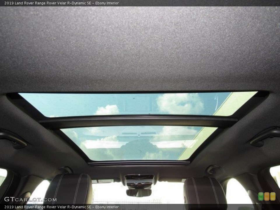 Ebony Interior Sunroof for the 2019 Land Rover Range Rover Velar R-Dynamic SE #129077172