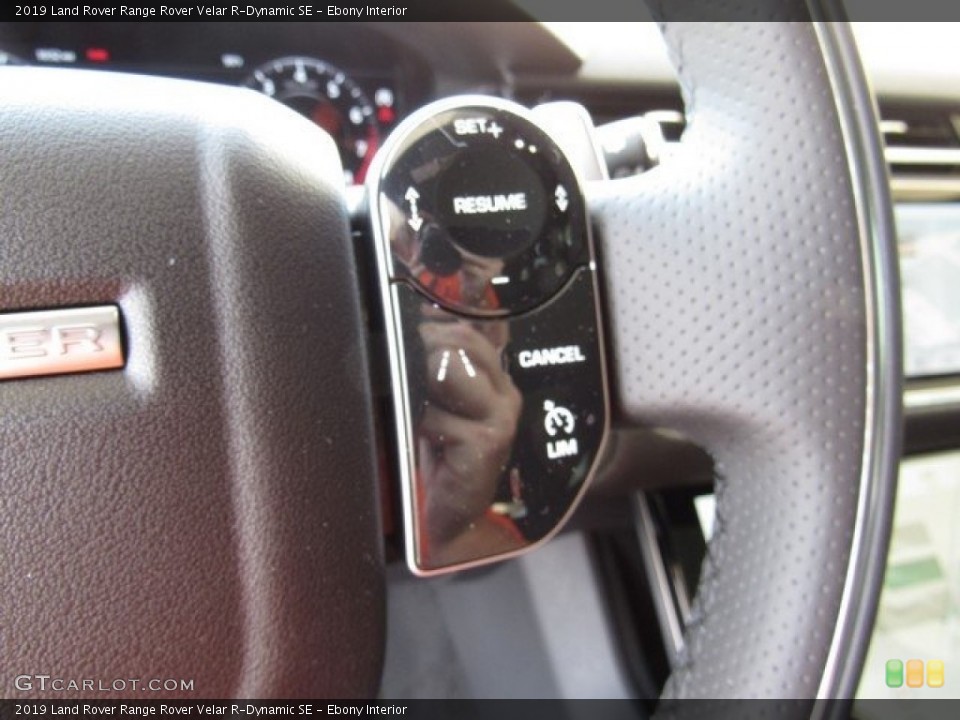 Ebony Interior Steering Wheel for the 2019 Land Rover Range Rover Velar R-Dynamic SE #129077343