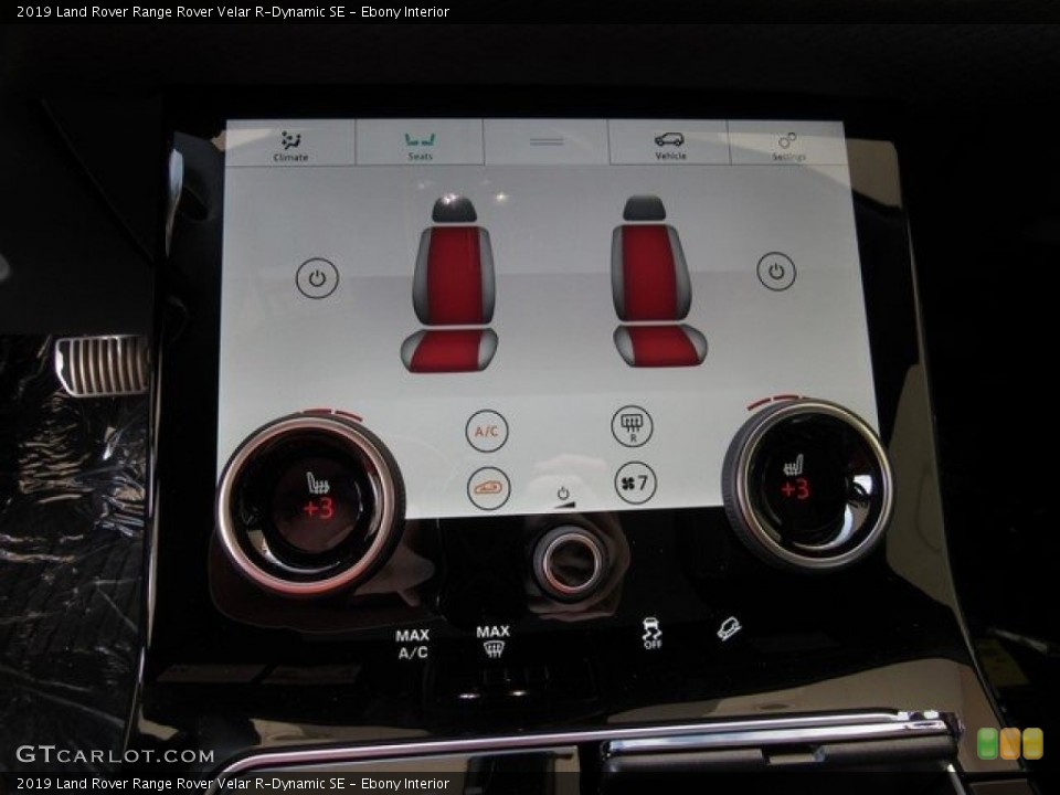 Ebony Interior Controls for the 2019 Land Rover Range Rover Velar R-Dynamic SE #129077473