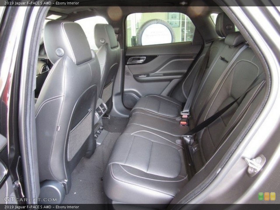 Ebony Interior Rear Seat for the 2019 Jaguar F-PACE S AWD #129077823