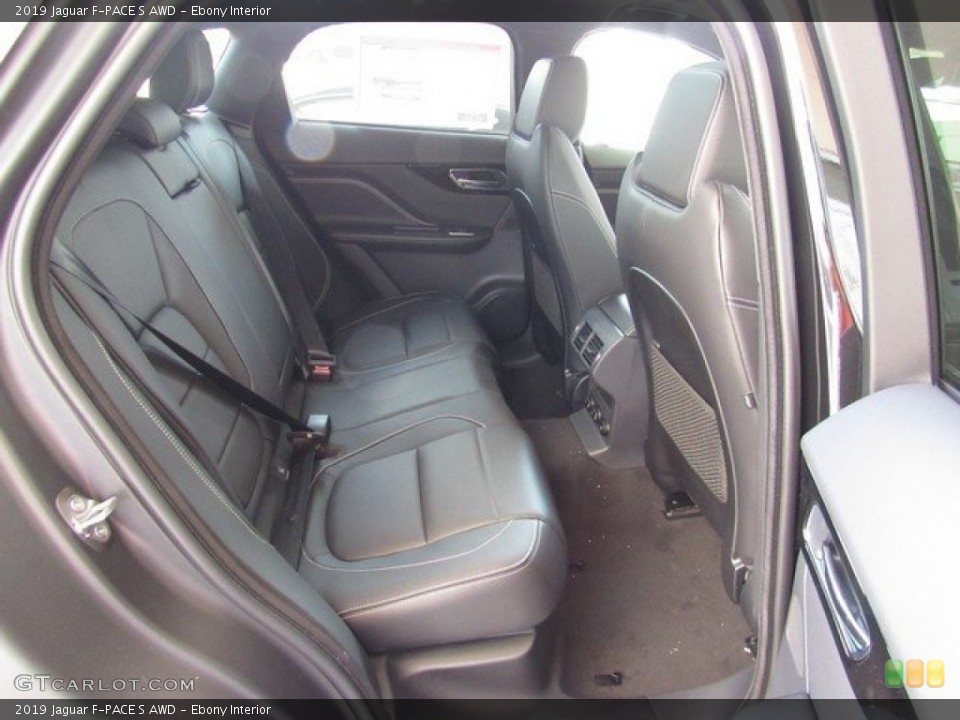 Ebony Interior Rear Seat for the 2019 Jaguar F-PACE S AWD #129077934