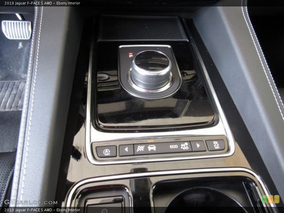 Ebony Interior Transmission for the 2019 Jaguar F-PACE S AWD #129078258