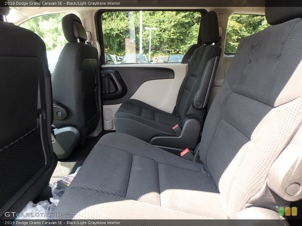 Black/Light Graystone Interior Rear Seat for the 2019 Dodge Grand Caravan SE #129080367