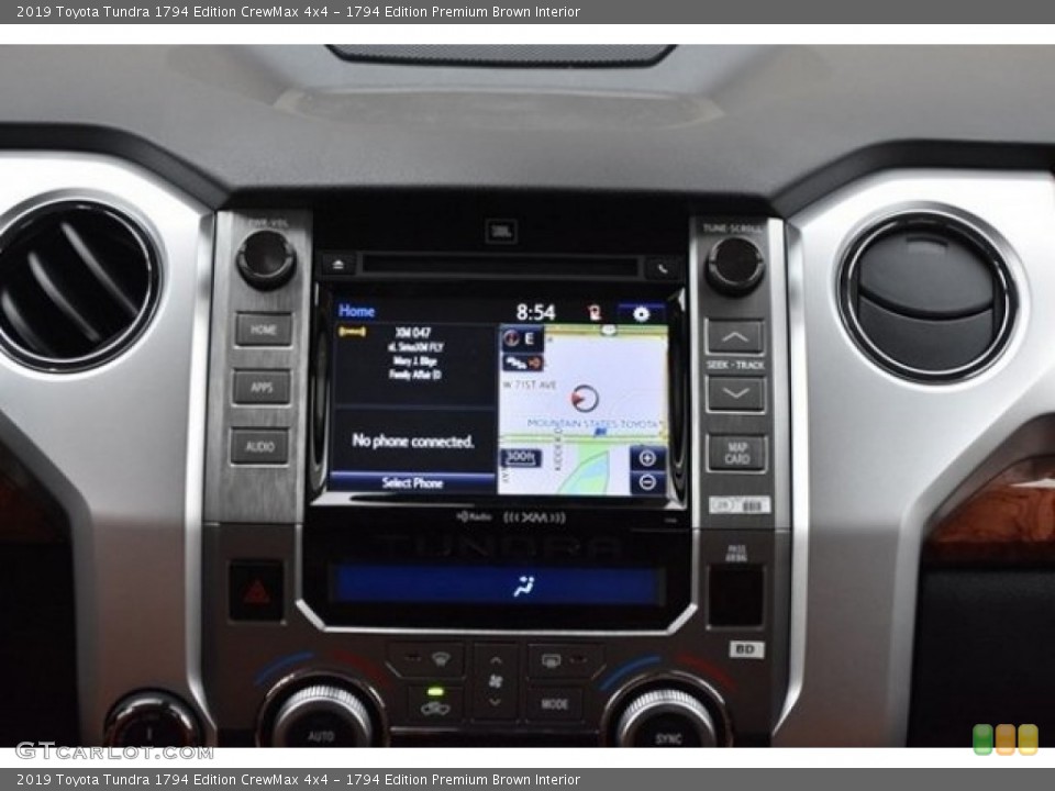 1794 Edition Premium Brown Interior Navigation for the 2019 Toyota Tundra 1794 Edition CrewMax 4x4 #129086669