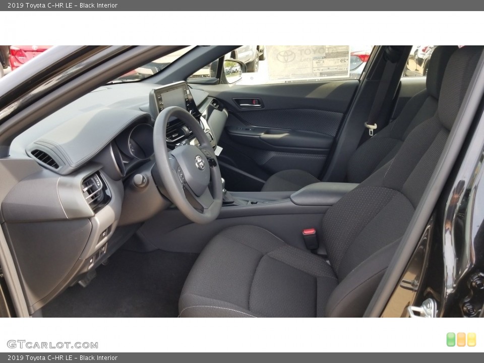 Black Interior Photo for the 2019 Toyota C-HR LE #129087711