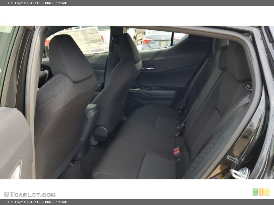 Black Interior Rear Seat for the 2019 Toyota C-HR LE #129087744