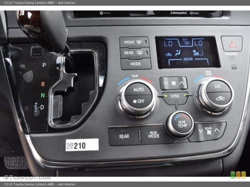 Ash Interior Controls for the 2019 Toyota Sienna Limited AWD #129087978