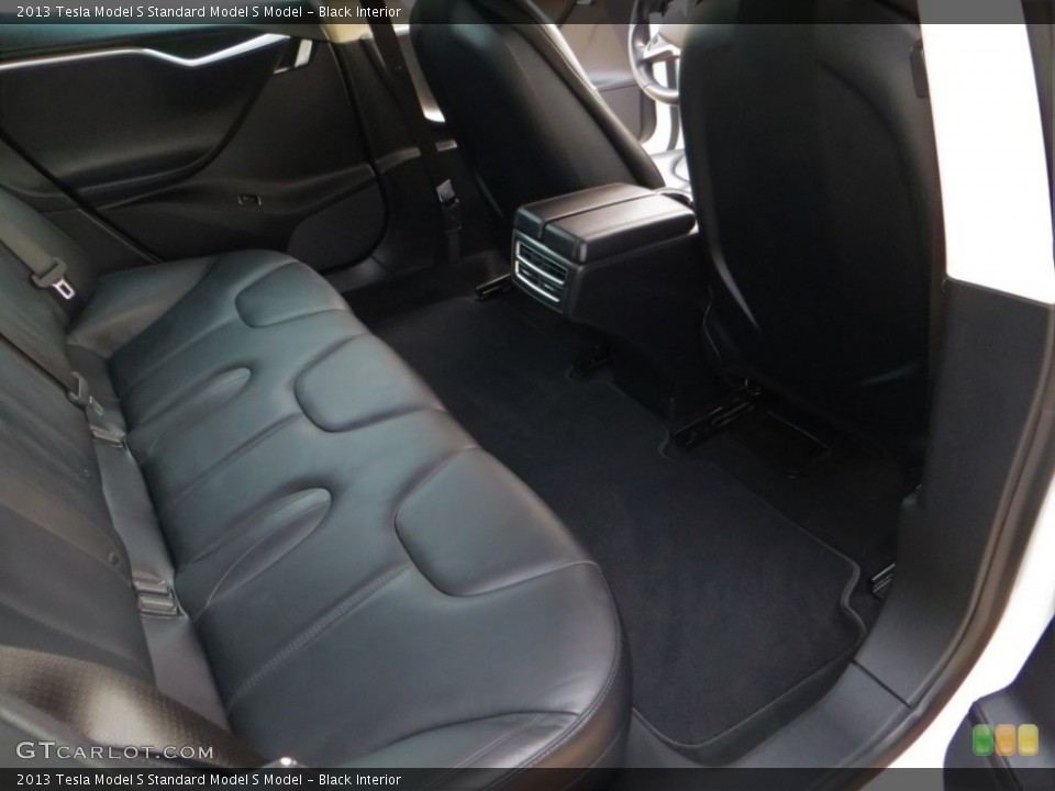 Black Interior Rear Seat for the 2013 Tesla Model S  #129089385