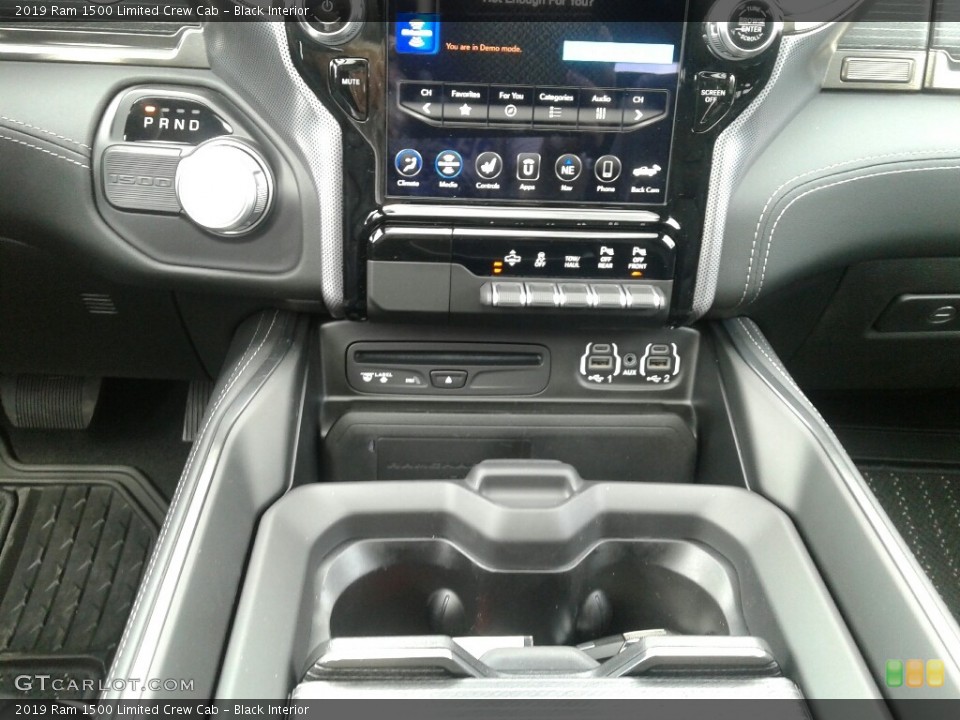 Black Interior Controls for the 2019 Ram 1500 Limited Crew Cab #129095802
