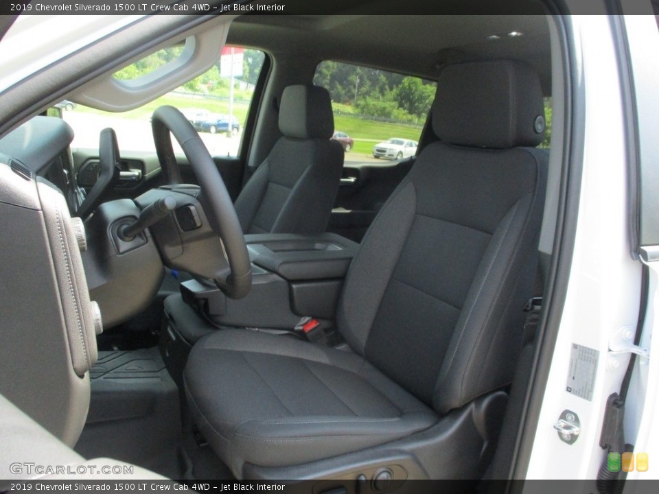 Jet Black Interior Front Seat for the 2019 Chevrolet Silverado 1500 LT Crew Cab 4WD #129103821