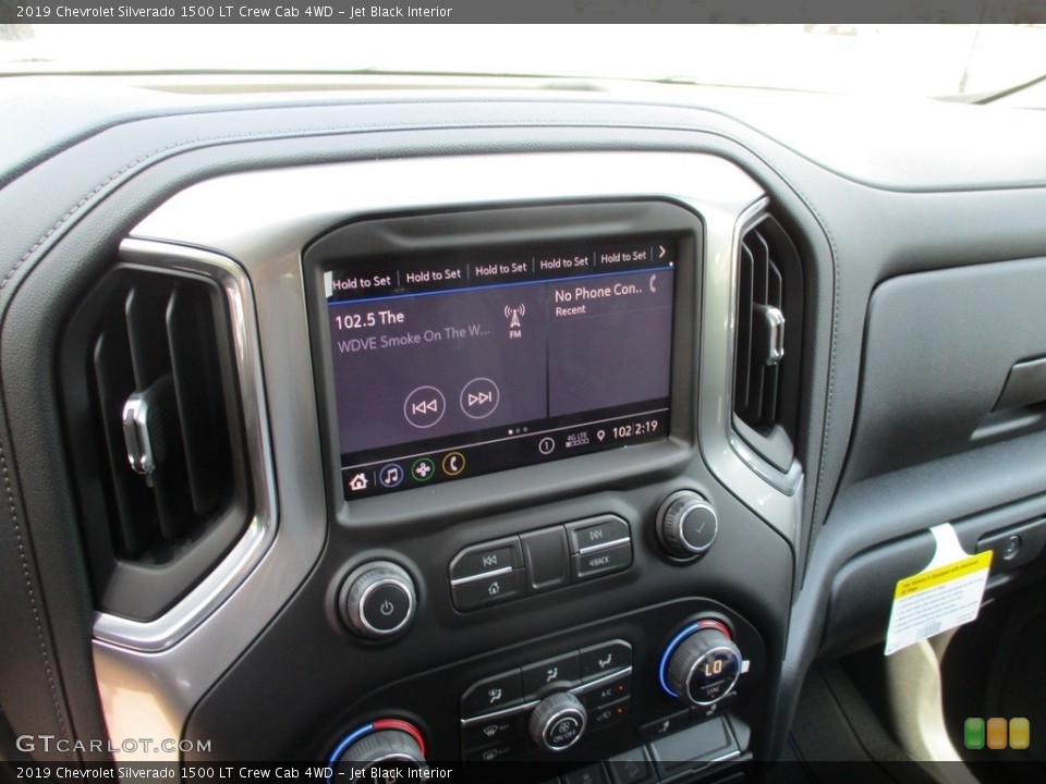 Jet Black Interior Controls for the 2019 Chevrolet Silverado 1500 LT Crew Cab 4WD #129103896