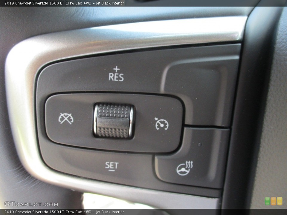 Jet Black Interior Steering Wheel for the 2019 Chevrolet Silverado 1500 LT Crew Cab 4WD #129103968