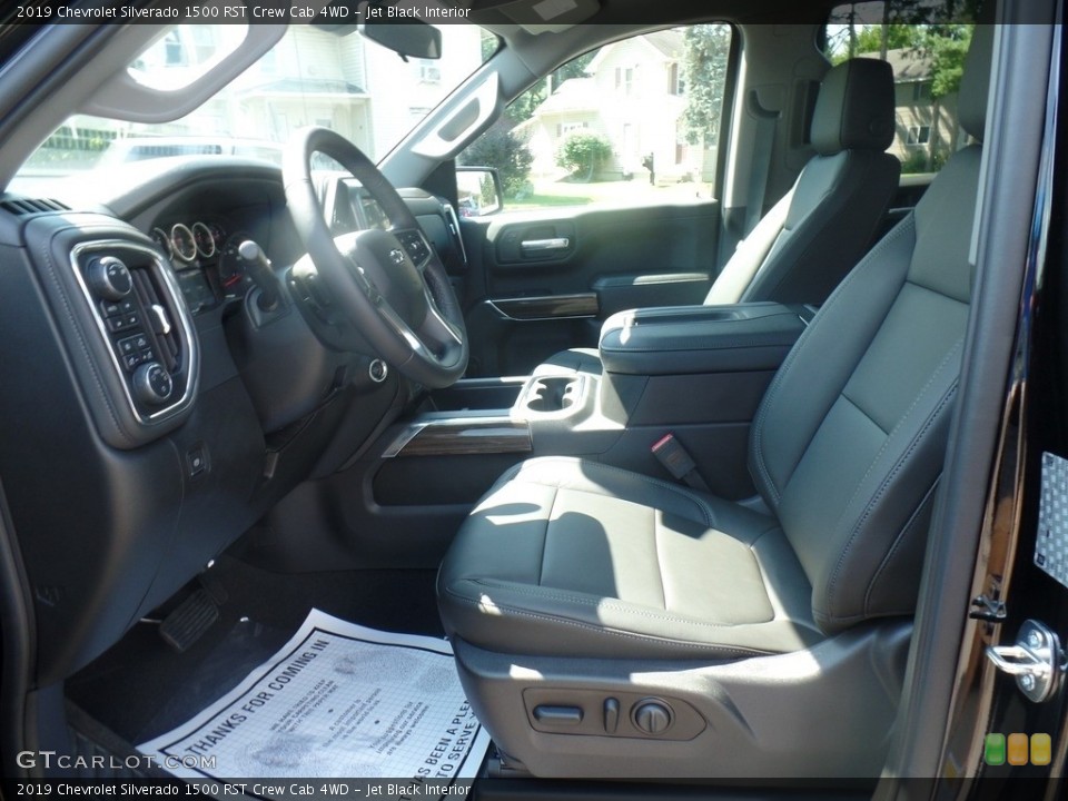 Jet Black Interior Front Seat for the 2019 Chevrolet Silverado 1500 RST Crew Cab 4WD #129112083