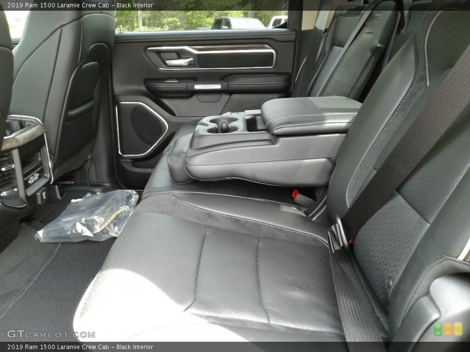 Black Interior Rear Seat for the 2019 Ram 1500 Laramie Crew Cab #129112479