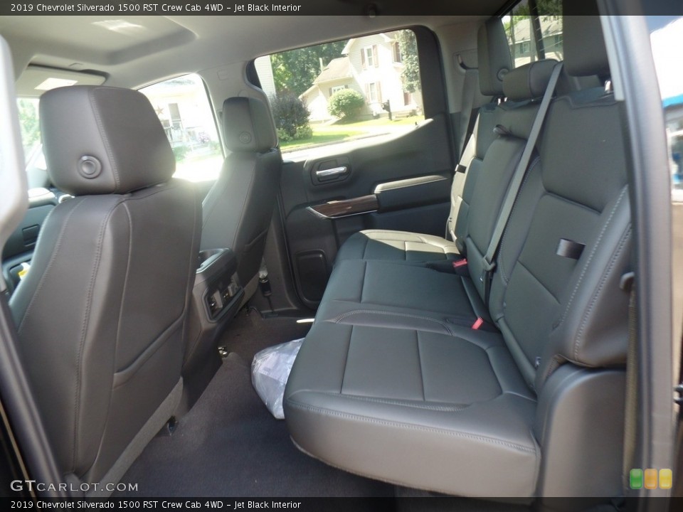 Jet Black Interior Rear Seat for the 2019 Chevrolet Silverado 1500 RST Crew Cab 4WD #129112722