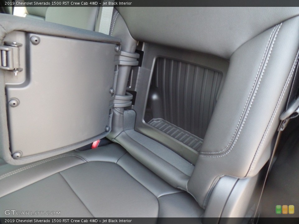 Jet Black Interior Rear Seat for the 2019 Chevrolet Silverado 1500 RST Crew Cab 4WD #129112770