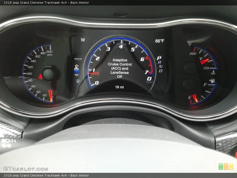 Black Interior Gauges for the 2018 Jeep Grand Cherokee Trackhawk 4x4 #129124070
