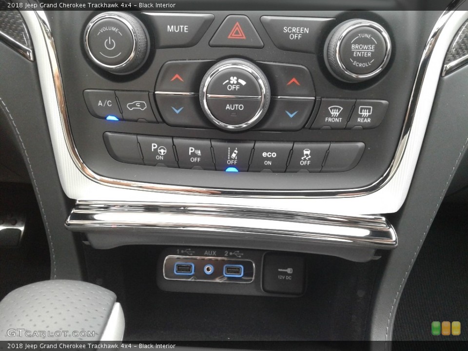 Black Interior Controls for the 2018 Jeep Grand Cherokee Trackhawk 4x4 #129124400
