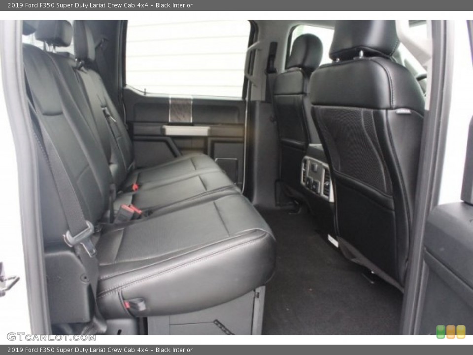 Black Interior Rear Seat for the 2019 Ford F350 Super Duty Lariat Crew Cab 4x4 #129136376