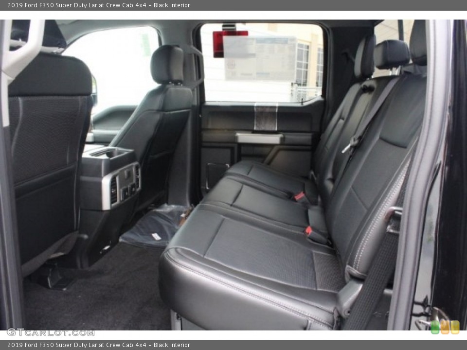 Black Interior Rear Seat for the 2019 Ford F350 Super Duty Lariat Crew Cab 4x4 #129137942