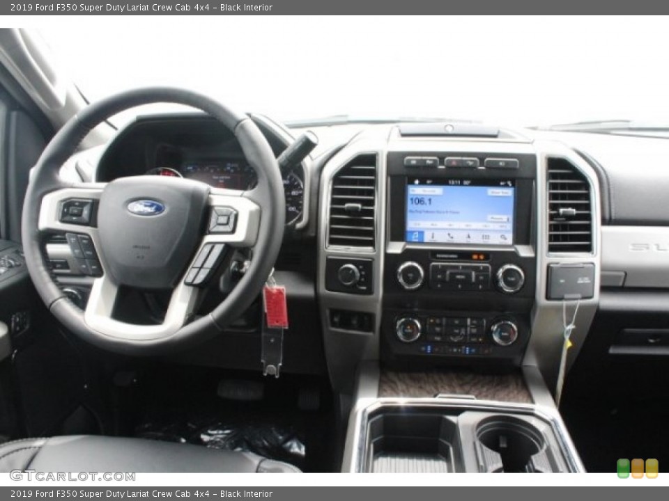 Black Interior Dashboard for the 2019 Ford F350 Super Duty Lariat Crew Cab 4x4 #129137960