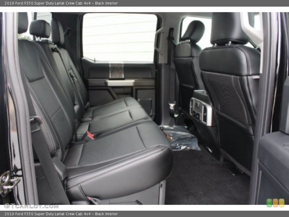 Black Interior Rear Seat for the 2019 Ford F350 Super Duty Lariat Crew Cab 4x4 #129138020