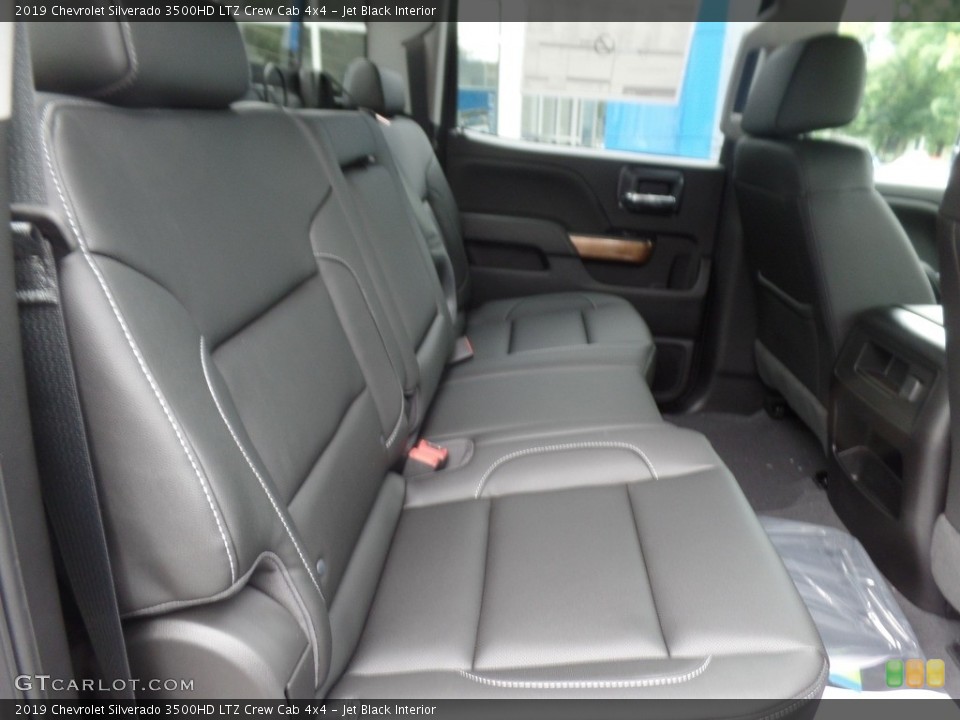 Jet Black Interior Rear Seat for the 2019 Chevrolet Silverado 3500HD LTZ Crew Cab 4x4 #129139318