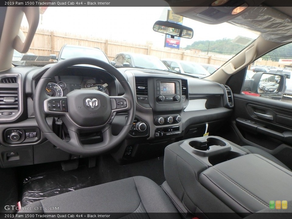 Black Interior Photo for the 2019 Ram 1500 Tradesman Quad Cab 4x4 #129143483