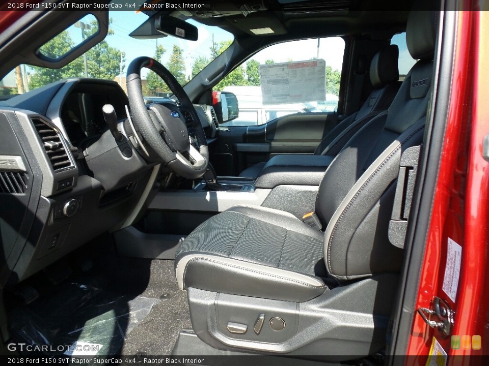 Raptor Black Interior Front Seat for the 2018 Ford F150 SVT Raptor SuperCab 4x4 #129152124