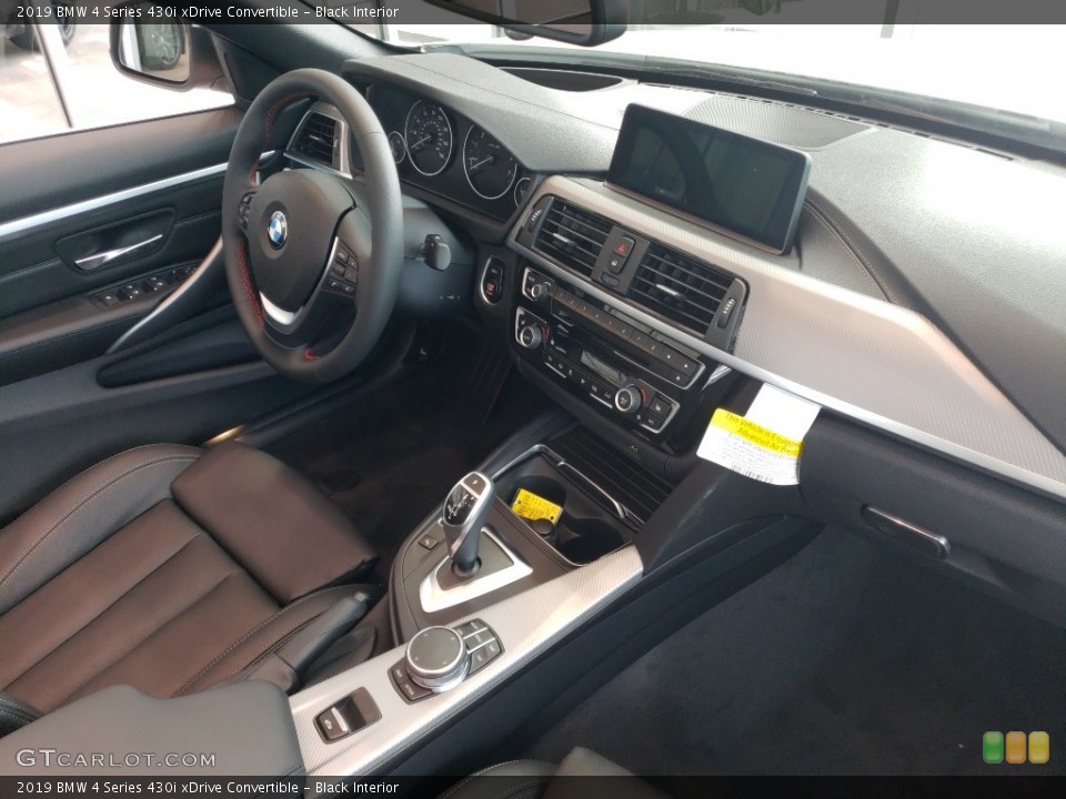 Black Interior Dashboard for the 2019 BMW 4 Series 430i xDrive Convertible #129155757