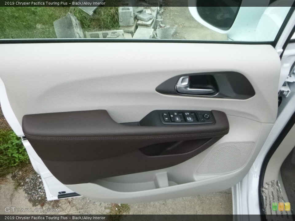 Black/Alloy Interior Door Panel for the 2019 Chrysler Pacifica Touring Plus #129156216