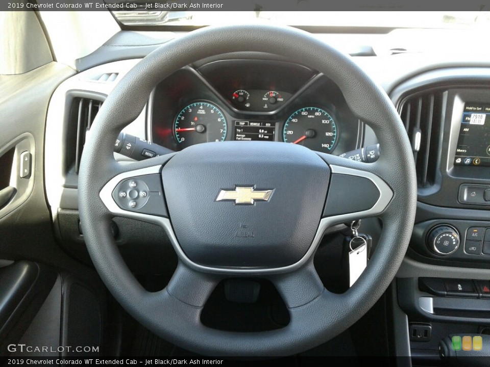 Jet Black/Dark Ash Interior Steering Wheel for the 2019 Chevrolet Colorado WT Extended Cab #129156291