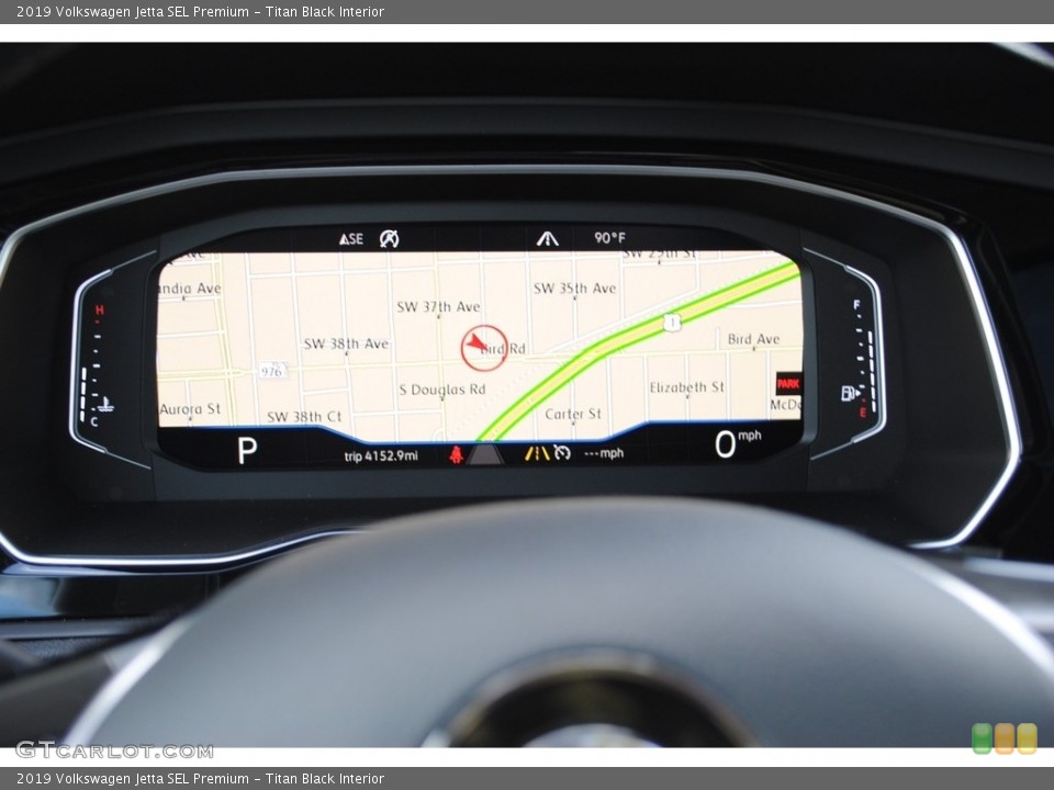 Titan Black Interior Navigation for the 2019 Volkswagen Jetta SEL Premium #129157401