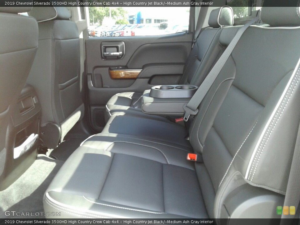 High Country Jet Black/­Medium Ash Gray Interior Rear Seat for the 2019 Chevrolet Silverado 3500HD High Country Crew Cab 4x4 #129158289