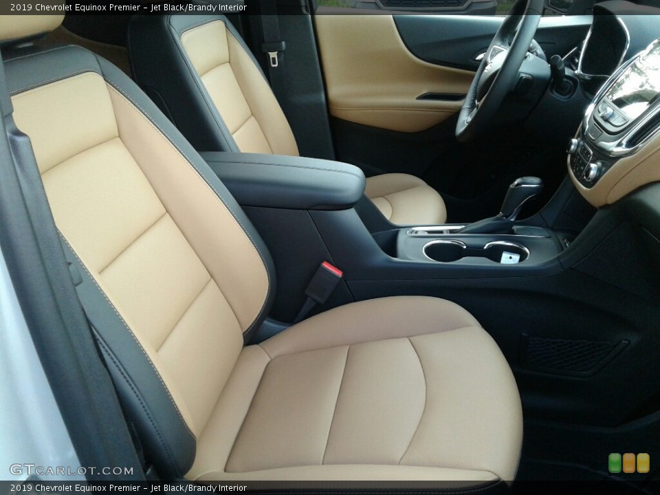 Jet Black/Brandy Interior Front Seat for the 2019 Chevrolet Equinox Premier #129160032
