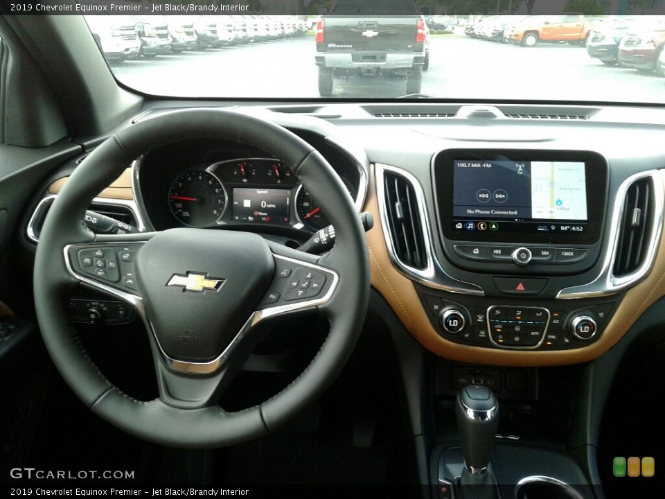 Jet Black/Brandy Interior Dashboard for the 2019 Chevrolet Equinox Premier #129160059