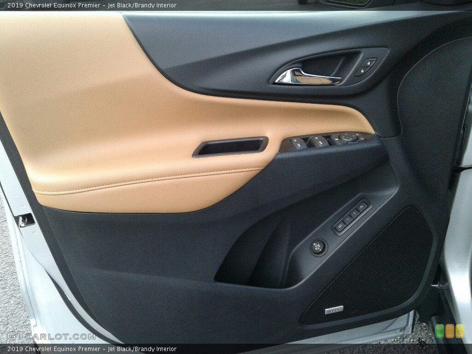 Jet Black/Brandy Interior Door Panel for the 2019 Chevrolet Equinox Premier #129160192