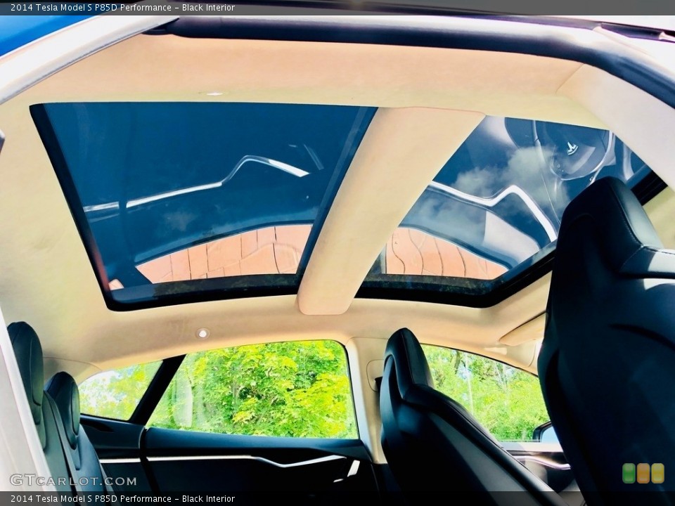 Black Interior Sunroof for the 2014 Tesla Model S P85D Performance #129163932