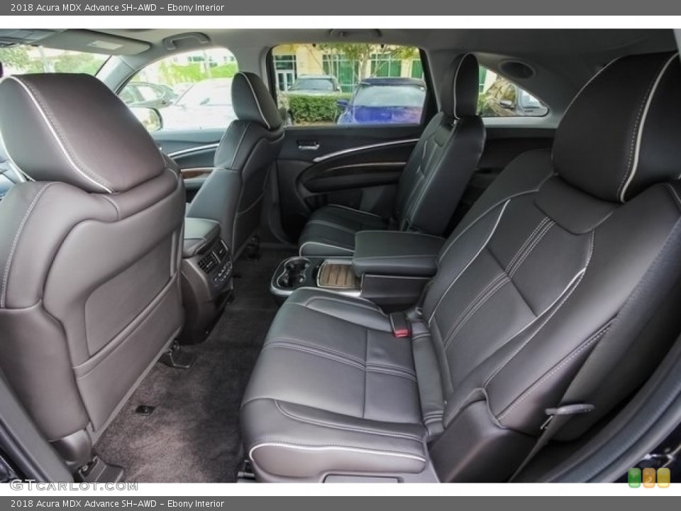 Ebony Interior Rear Seat for the 2018 Acura MDX Advance SH-AWD #129169787