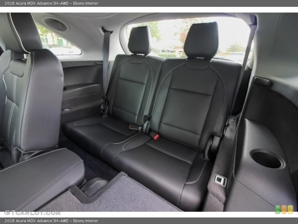 Ebony Interior Rear Seat for the 2018 Acura MDX Advance SH-AWD #129169808