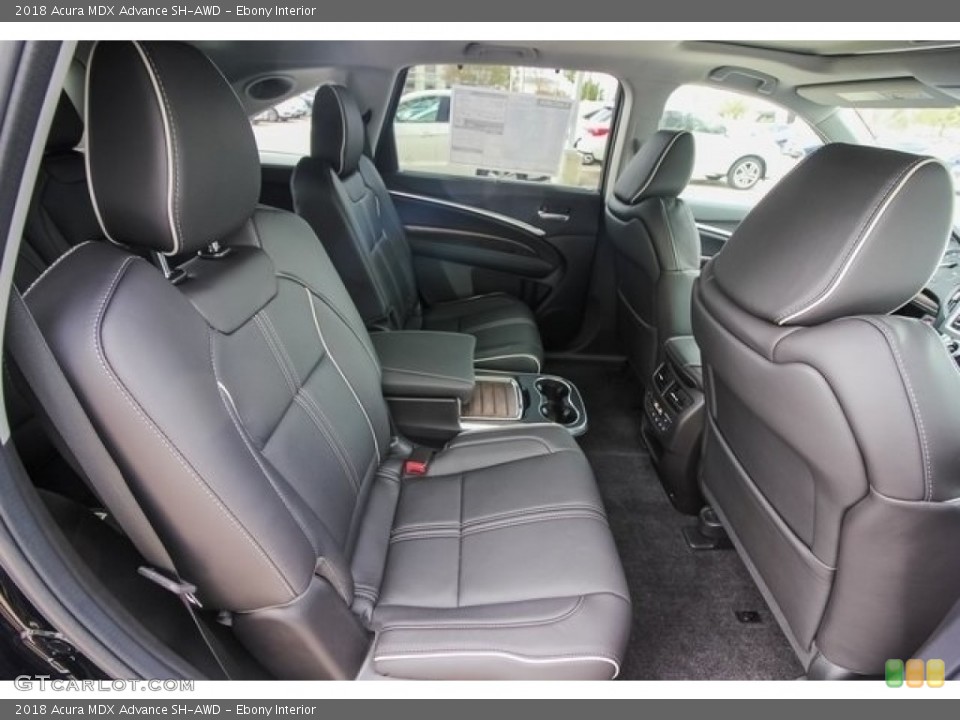 Ebony Interior Rear Seat for the 2018 Acura MDX Advance SH-AWD #129169895