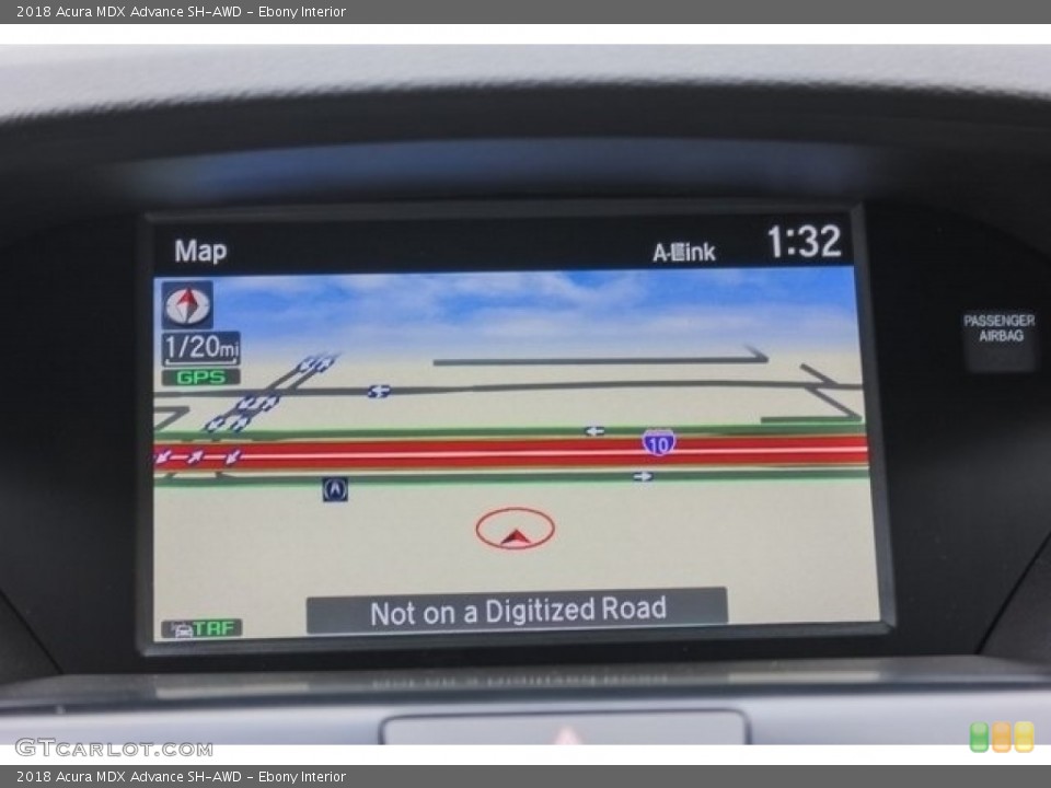 Ebony Interior Navigation for the 2018 Acura MDX Advance SH-AWD #129170060