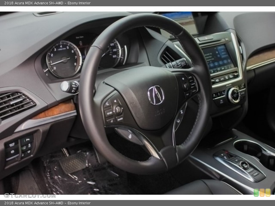 Ebony Interior Steering Wheel for the 2018 Acura MDX Advance SH-AWD #129170117