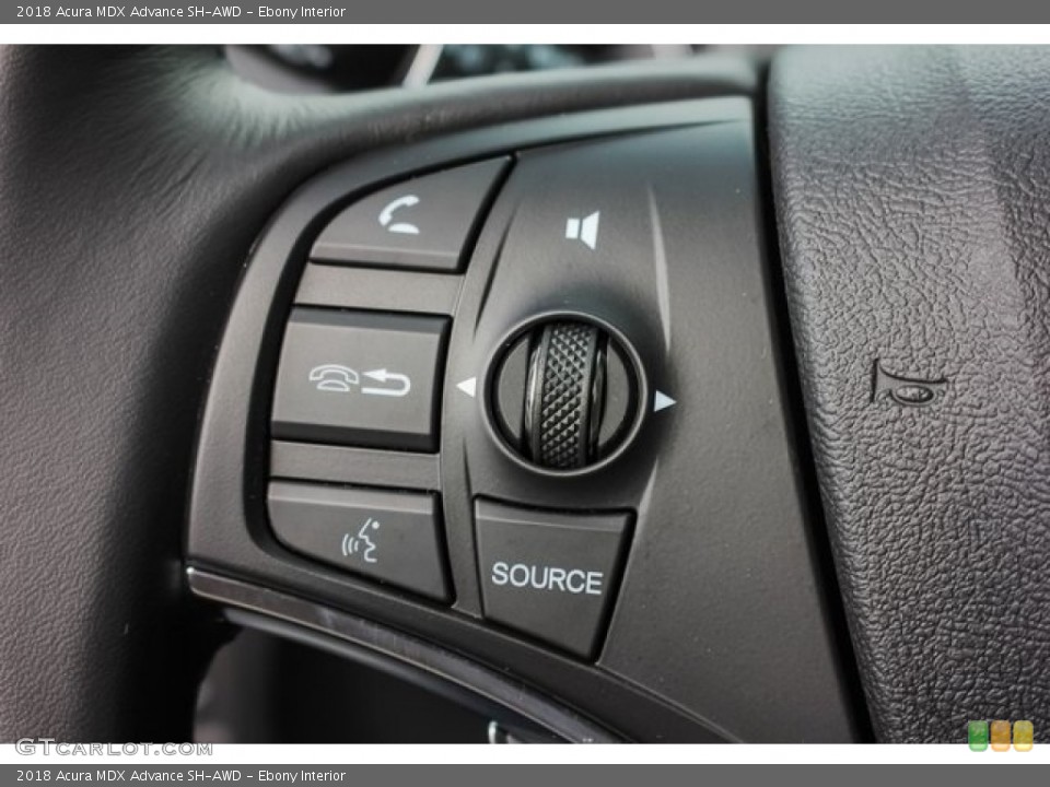 Ebony Interior Steering Wheel for the 2018 Acura MDX Advance SH-AWD #129170275