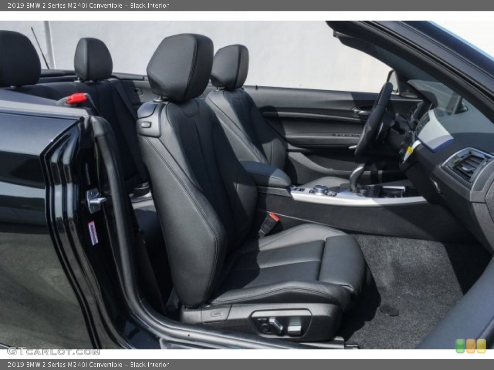 Black Interior Front Seat for the 2019 BMW 2 Series M240i Convertible #129181365