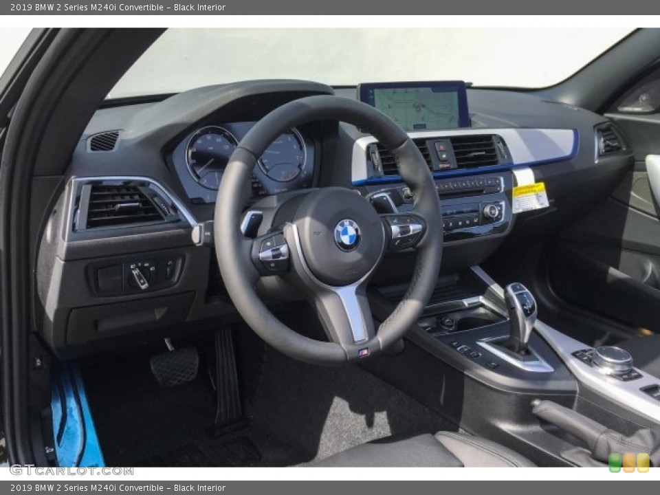 Black Interior Dashboard for the 2019 BMW 2 Series M240i Convertible #129181368