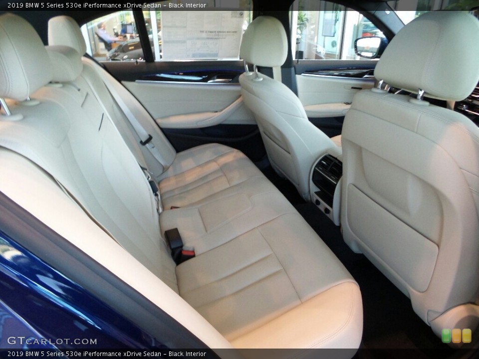 Black Interior Rear Seat for the 2019 BMW 5 Series 530e iPerformance xDrive Sedan #129188516